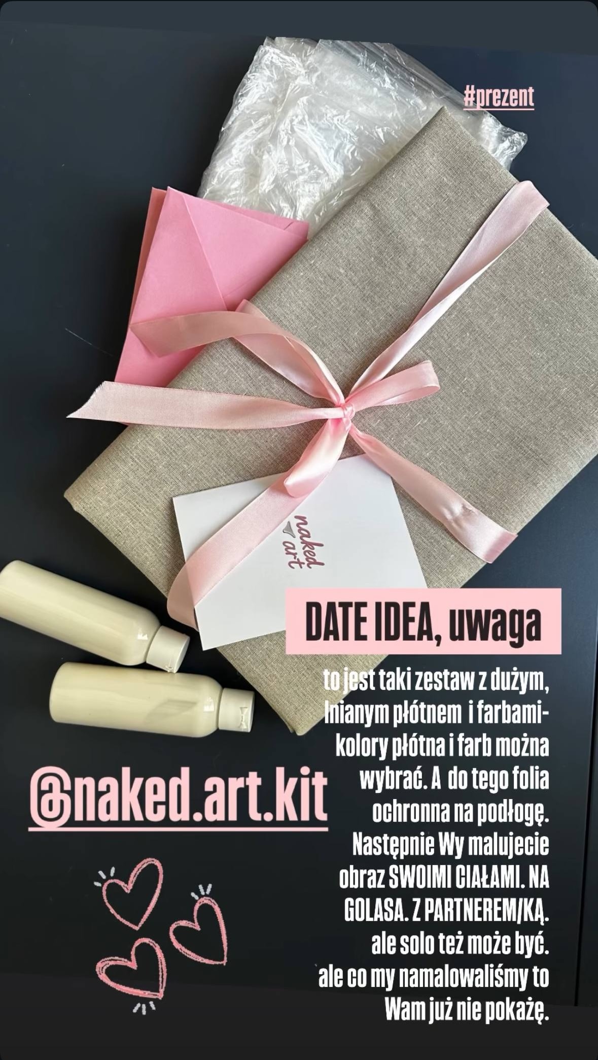 Relacja na Instagramie od @sierznatalka z zestawem NakedArt